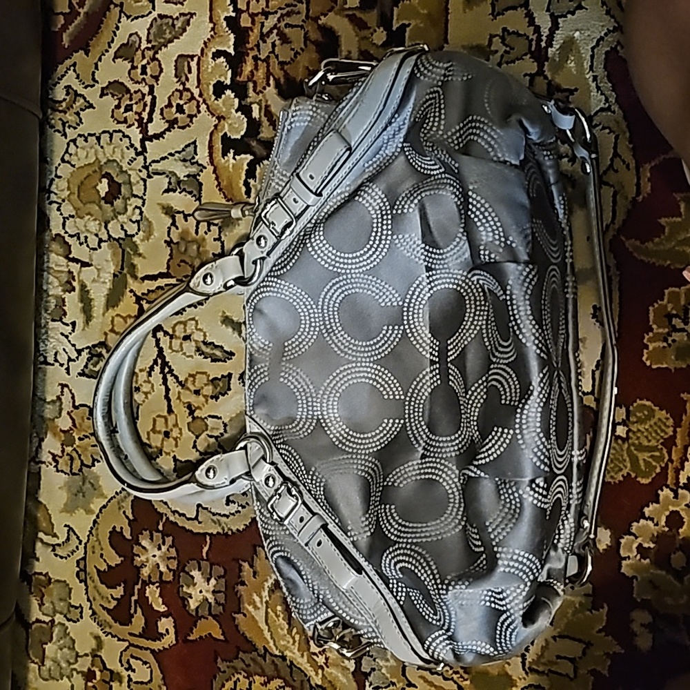 Coach Grey purse - Picture 2 of 4